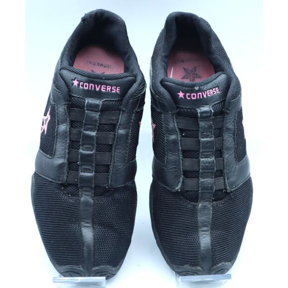 Converse Black Pink Star Slip on Sneaker Walking Running Shoes Womens 7 Driving - Picture 4 of 7